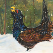 Capercaillie Bird - Private Commission 50x60cm. Sam James Fine Art