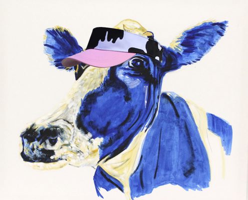 cow with visor