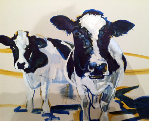 Pete’s Cows 50x60cm. Sam James Fine Art