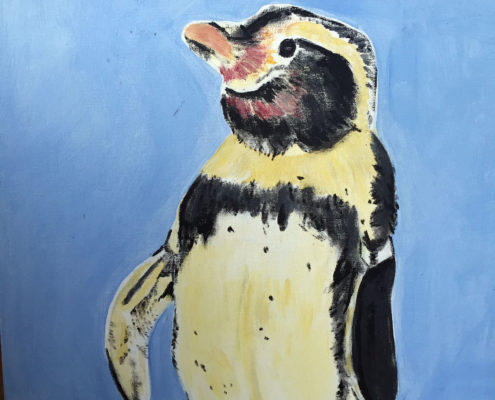 Little Penguin 40x50cm. Sam James Fine Art