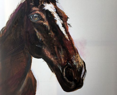 Thoroughbred Race Horse - Private Commission. 60x90cm