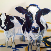 Pete’s Cows 50x60cm. Sam James Fine Art