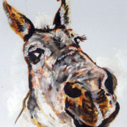 Swinford the mule - Private Commission 25x30cm. Sam James Fine Art