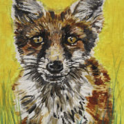 Fox Cub 25x30cm. Sam James Fine Art