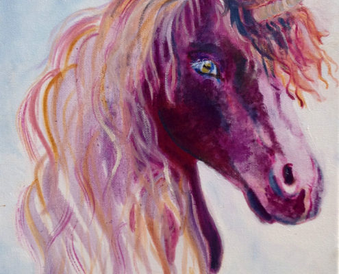 Unicorn Commissions and Pet Portraits. Gloucestershire. Sam James Artist.