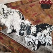 Spaniels - Private Commission 40x50cm. Sam James Fine Art
