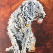 Paws for thought. 30x40cm. Sam James Fine Art.