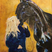 Sara and her Friesian